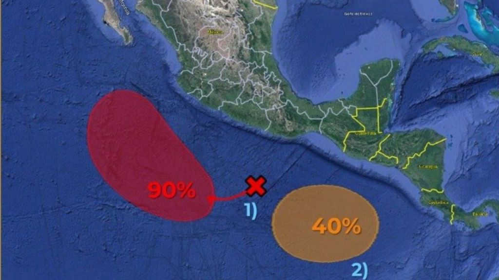 Amenazan dos tormentas a costas mexicanas