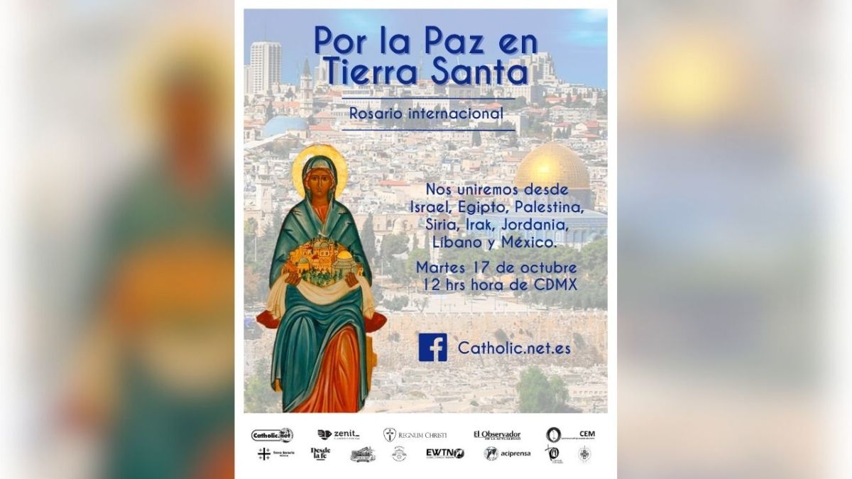 Invitan a rezar el Rosario desde Tierra Santa y México por la Paz en Medio Oriente