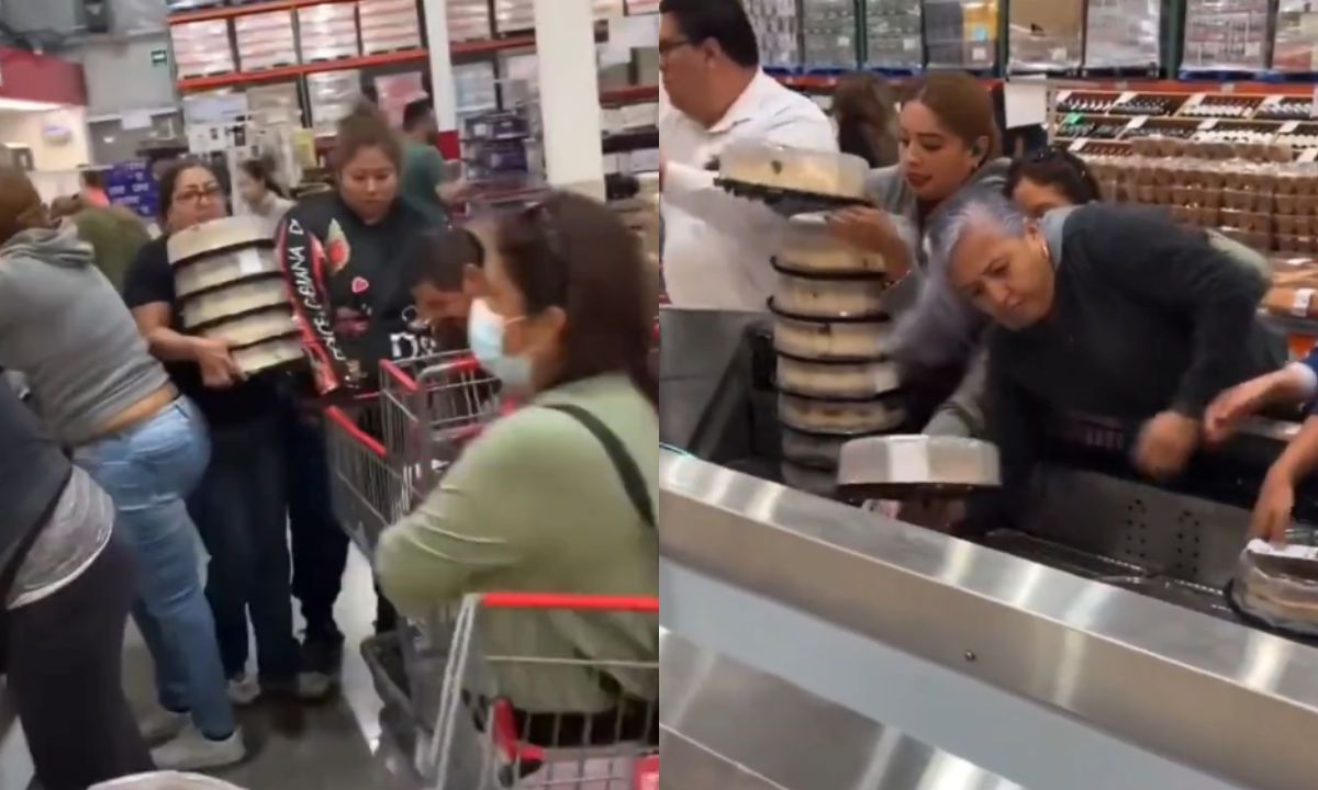 VIDEO: Decenas de clientes de Costco acaparan pasteles, ahora en Monterrey