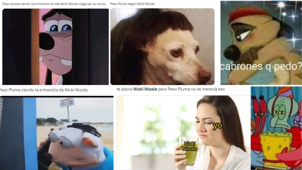 Foto:Redes sociales|¡No te tocaba carnal! Llueven memes de la “frienzoneada” de Nicki Nicole a Peso Pluma