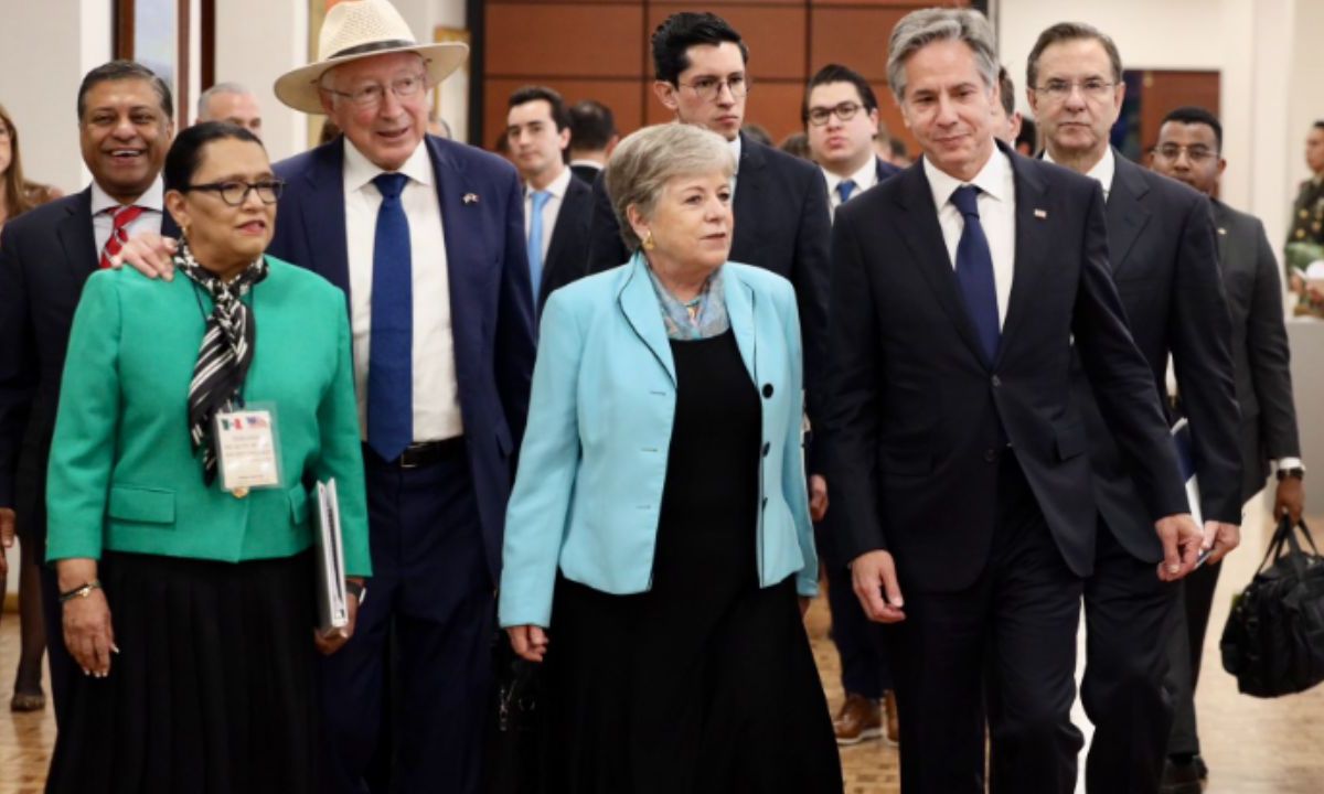 Rosa Icela presume cifras de detenciones durante el Diálogo de Alto Nivel México-EU