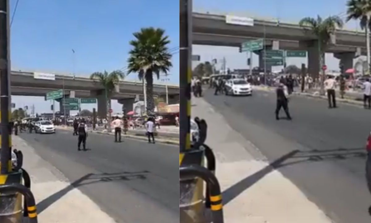 Foto:Captura de pantalla|Reportan balacera entre civiles y policías en los límites con Tecámac