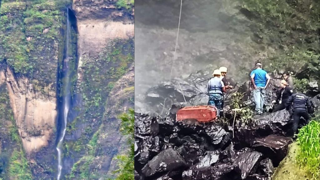 Accidente en cascada Meztitla de Tepoztlán deja un muerto y tres heridos; según los primeros reportes