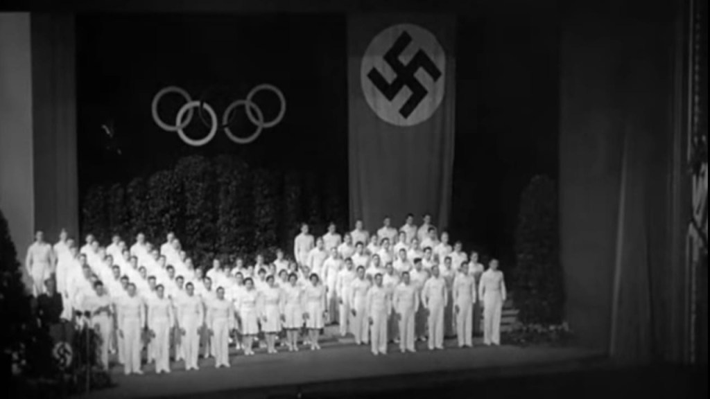 imagen de los conocidos "Juegos Olímpicos nazis"
