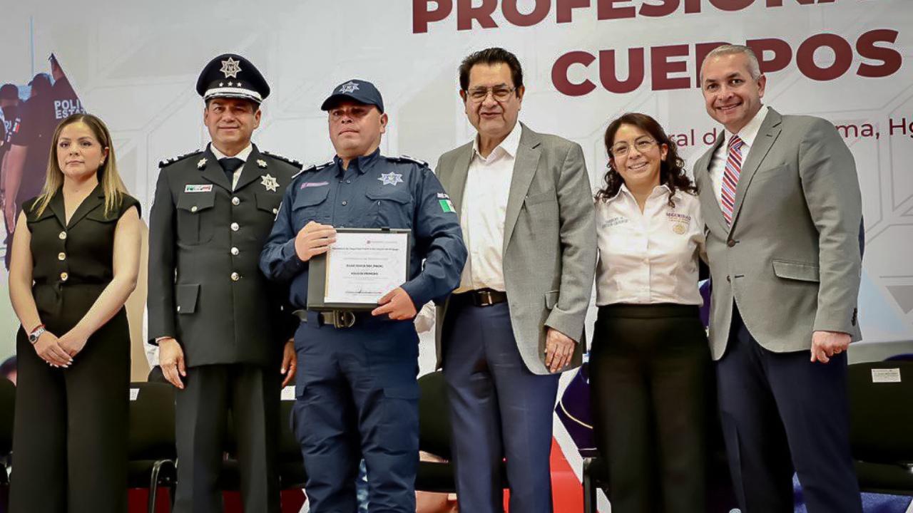 Destaca Hidalgo en profesionalización policial