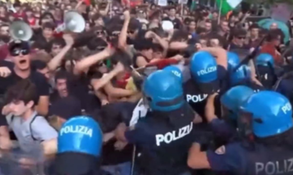 El conflicto entre Israel y Hamás ha desencadenado una ola de protestas, una de ellas en Roma, donde una manifestación se tornó violenta