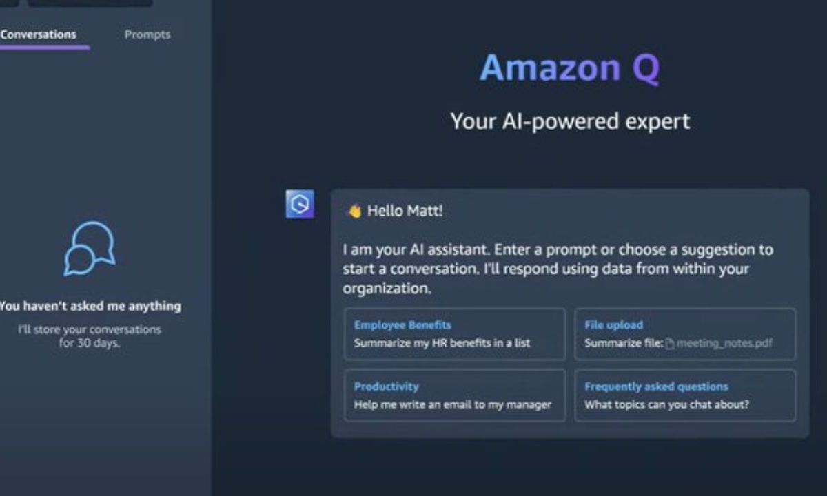 Amazon lanza “Q”, su nuevo chat de inteligencia artificial