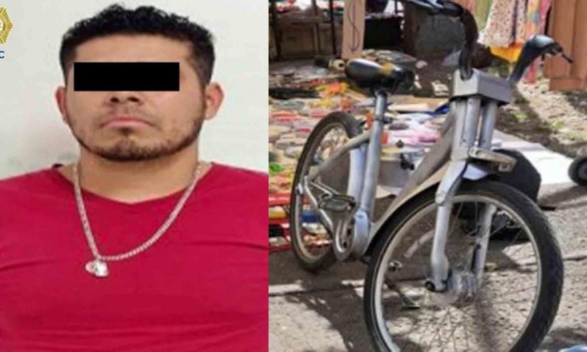 Un hombre fue detenido en la colonia Morelos, tras robar, arreglar y luego vender a través de redes una bicicleta del sistema Ecobici