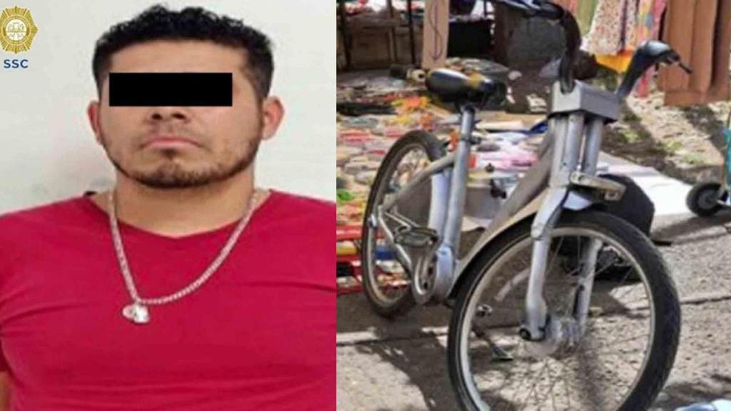 Un hombre fue detenido en la colonia Morelos, tras robar, arreglar y luego vender a través de redes una bicicleta del sistema Ecobici