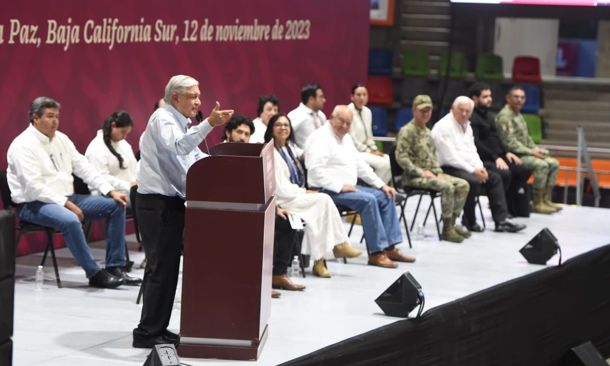 Marina donará casi 600 millones de pesos a Baja California Sur para 2 obras: AMLO
