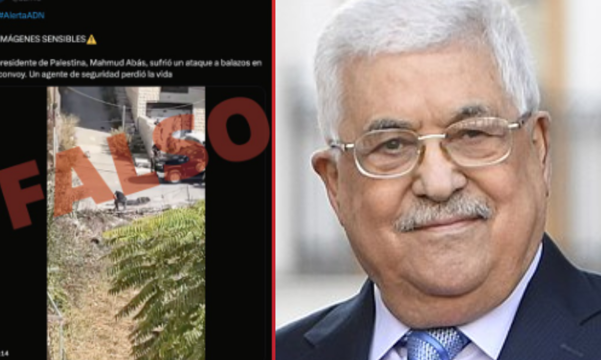 Desmienten el video sobre el ataque contra el presidente palestino Mahmud Abás