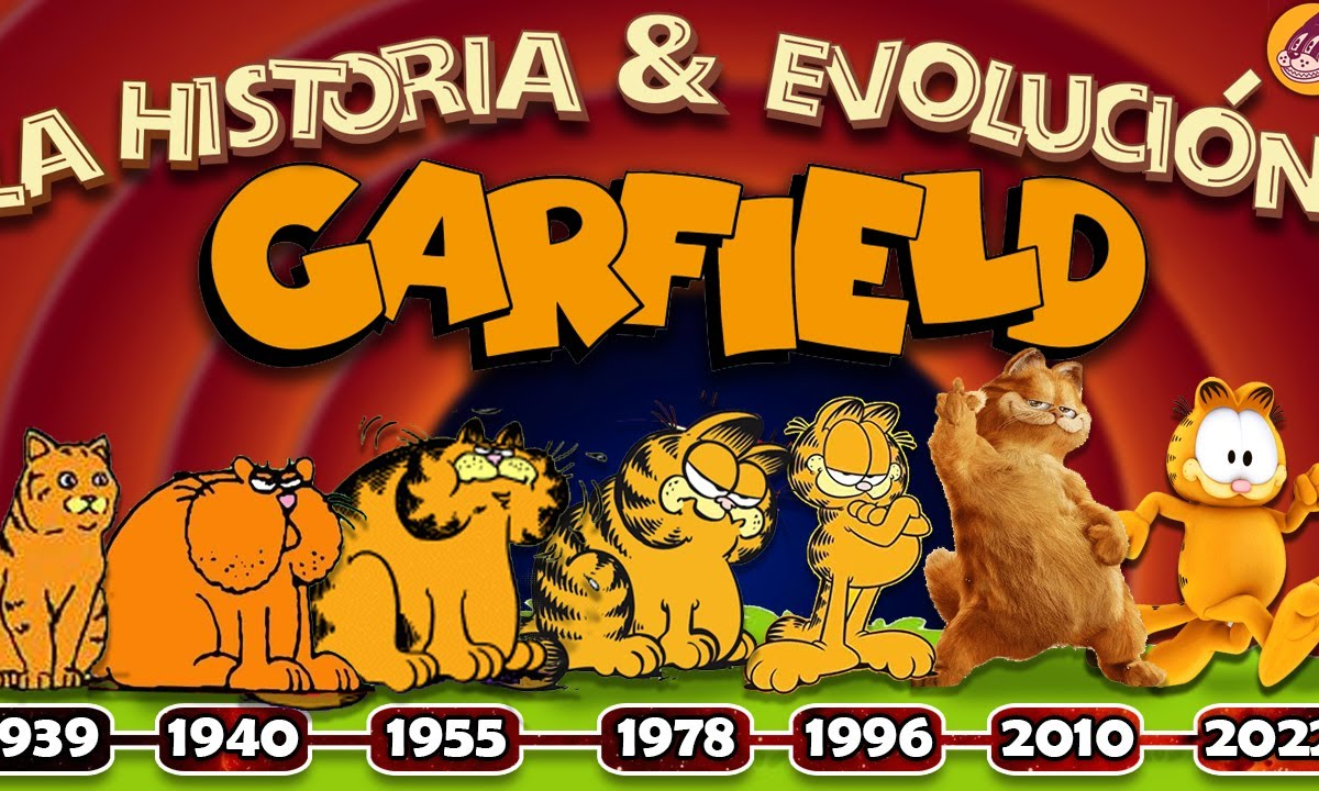 Así evolucionó Garfield, el famoso gato que odia los lunes