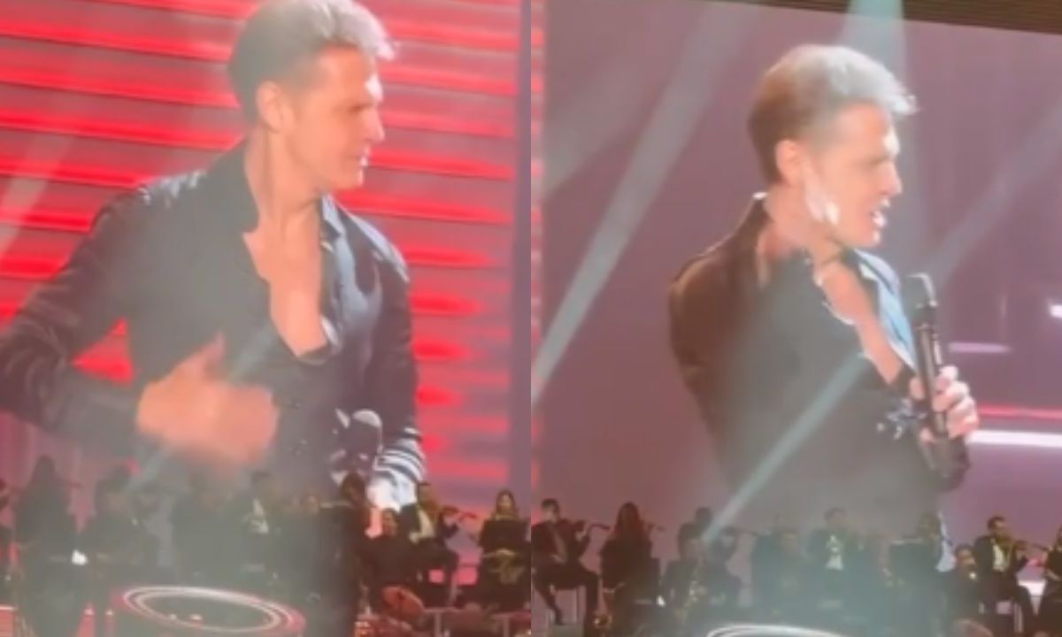 Foto:Captura de pantalla|VIDEO: Luis Miguel rompe en llanto durante su concierto