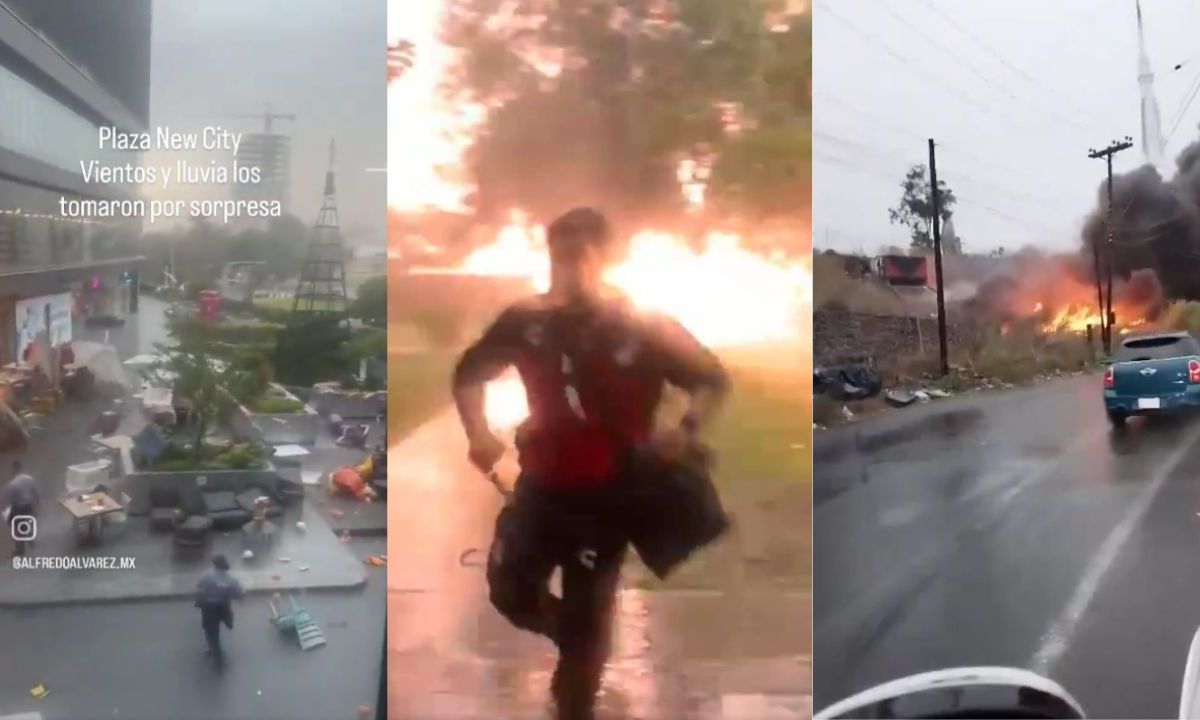 Fuertes lluvias, vientos y una tormenta eléctrica dejaron destrozos en Tijuana: cayeron dos rayos