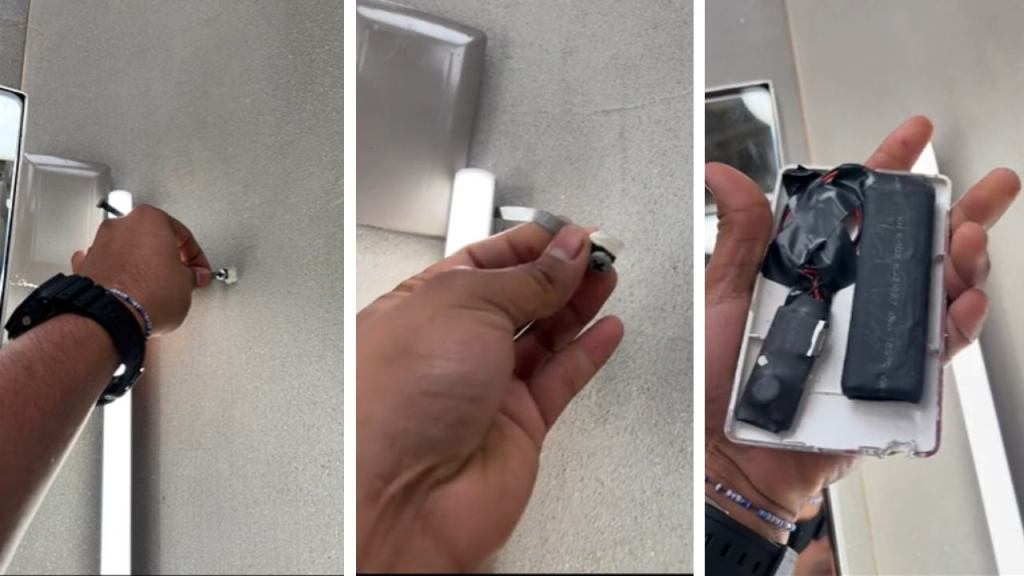 Una usuaria compartió en redes sociales que descubrió una cámara oculta en unos probadores de ropa, en una tienda de Culiacán, Sonora