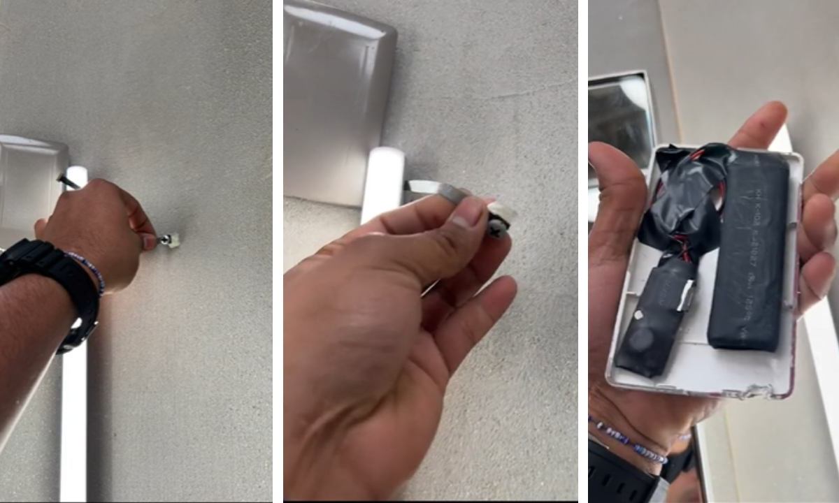 Una usuaria compartió en redes sociales que descubrió una cámara oculta en unos probadores de ropa, en una tienda de Culiacán, Sonora