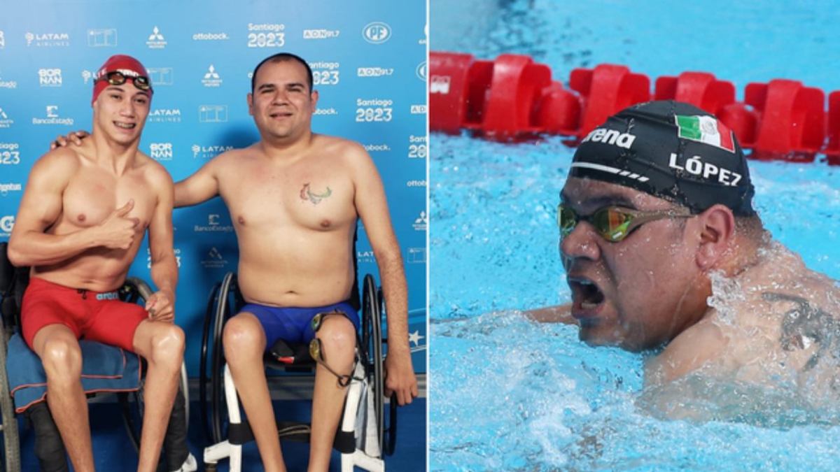 Diego López y Marcos Zárate volvieron a conseguir el 1-2 para México en otra final de para natación en los VII Juegos Parapanamericanos