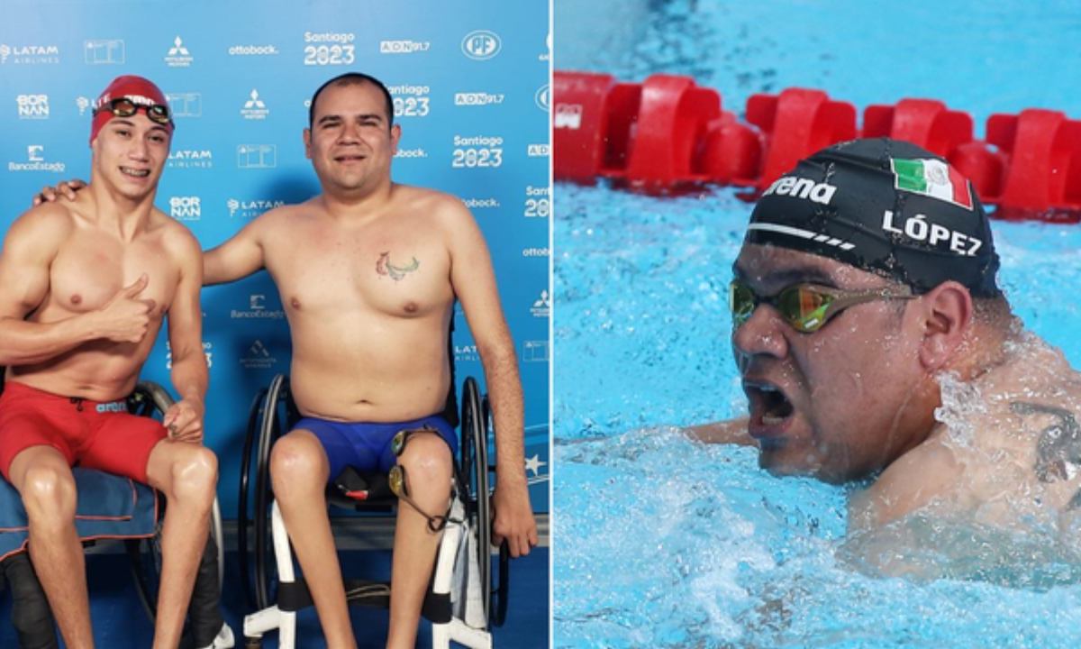 Diego López y Marcos Zárate volvieron a conseguir el 1-2 para México en otra final de para natación en los VII Juegos Parapanamericanos