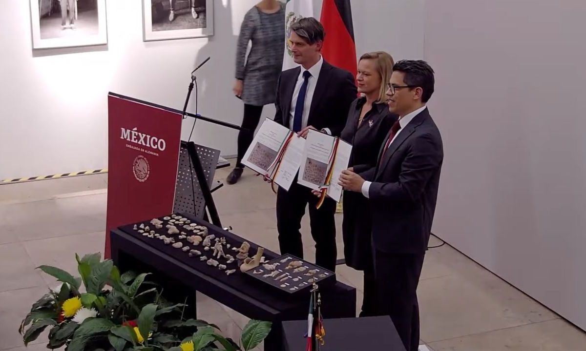 A través de la embajada mexicana en Alemania, el país europeo devolvió 75 piezas arqueológicas de la cultura huasteca a México