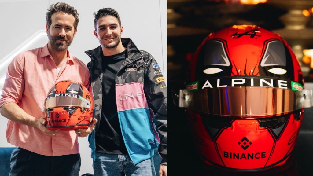 El piloto francés, Esteban Ocon, correrá el Gran Premio de Las Vegas con un casco homenaje al personaje de 'Deadpool'