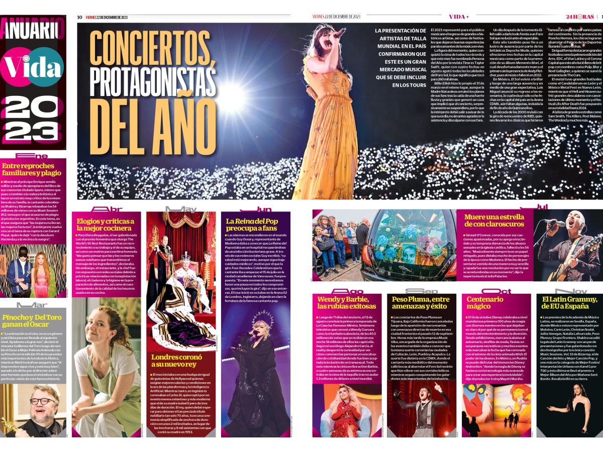 Foto Diario 24 horas / No sólo conciertos marcaron los espectáculos, también las premiaciones y mucho más.
