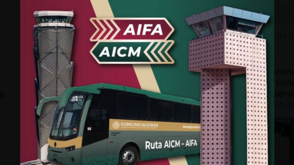 Se habilitó una nueva ruta de transporte que conecta directamente al AICM con el AIFA