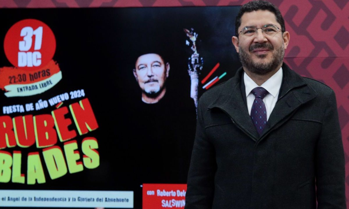 Anunciaron que la noche del 31 de diciembre, Rubén Blades dará un concierto en el Ángel de la Independencia, sobre Av. Paseo de la Reforma
