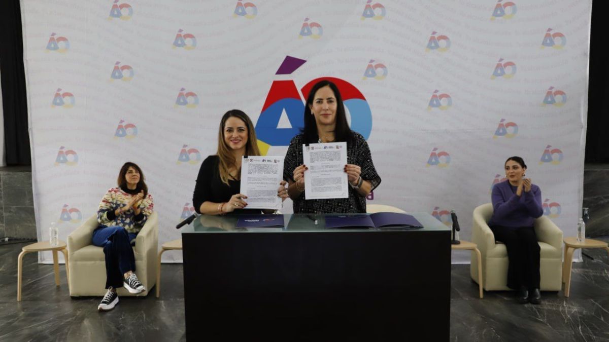 Firma Lía Limón convenio con Grupo L’Oréal que beneficia a mujer de la alcaldía