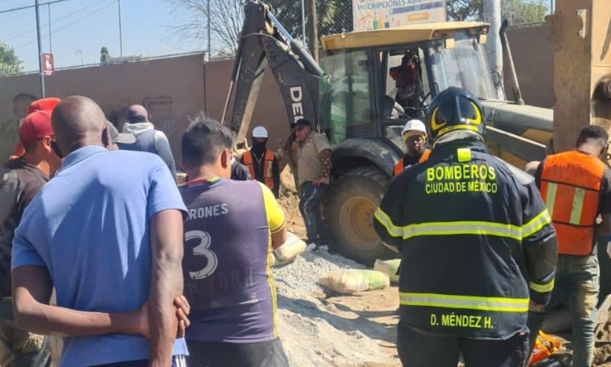 Hombre, de origen haitiano, muere en derrumbe en una obra cercana a la Línea 12 del Metro