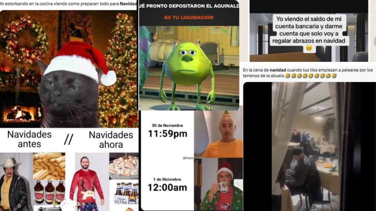 Internautas han echado a volar sus imaginación para crear divertidos memes con motivo de la fiestas decembrinas