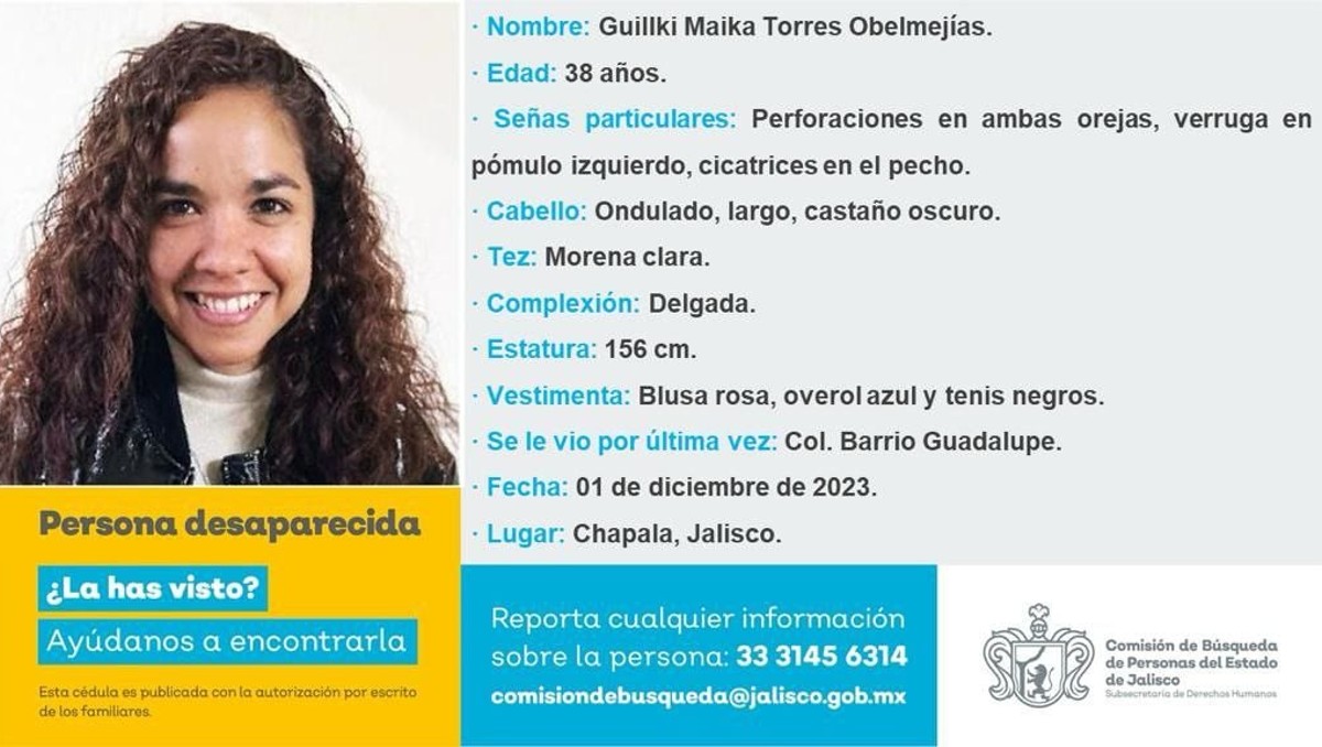 Foto: Especial / Buscan a Maika Torres desaparecida en Chapala, Jalisco