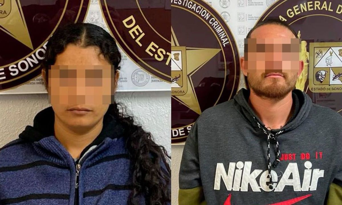 Cae pareja por castigar a menor con cubeta y tabique en Sonora