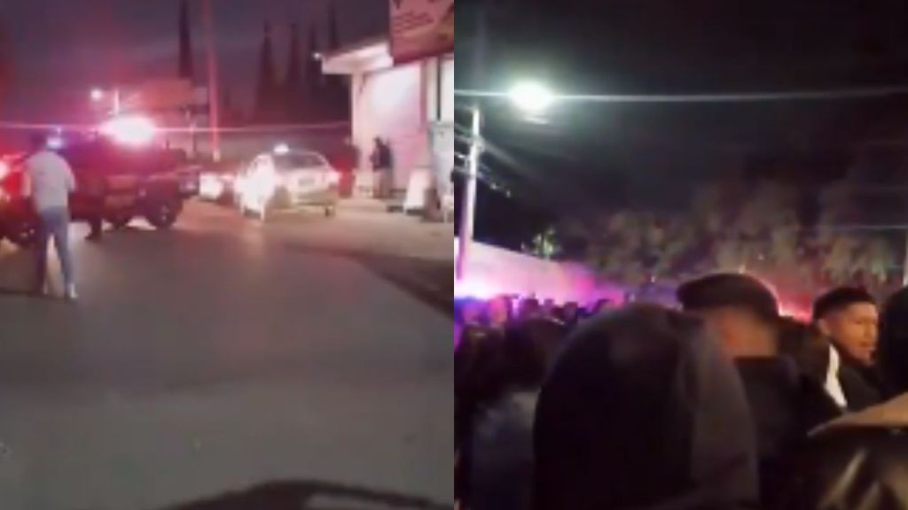 Foto:Captura de pantalla|Estampida en concierto de Texcoco, deja saldo de una mujer muerta y 21 heridos, 7 graves