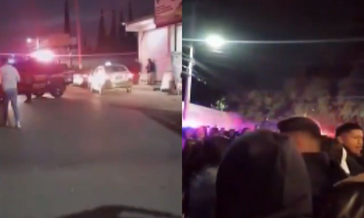 Foto:Captura de pantalla|Estampida en concierto de Texcoco, deja saldo de una mujer muerta y 21 heridos, 7 graves