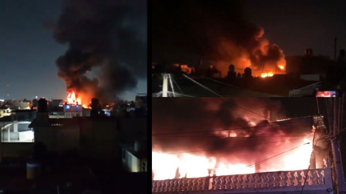 Durante la noche de este sábado se registró un fuerte incendio en la colonia Polígono 3, en el municipio de Ecatepec, en el Estado de México