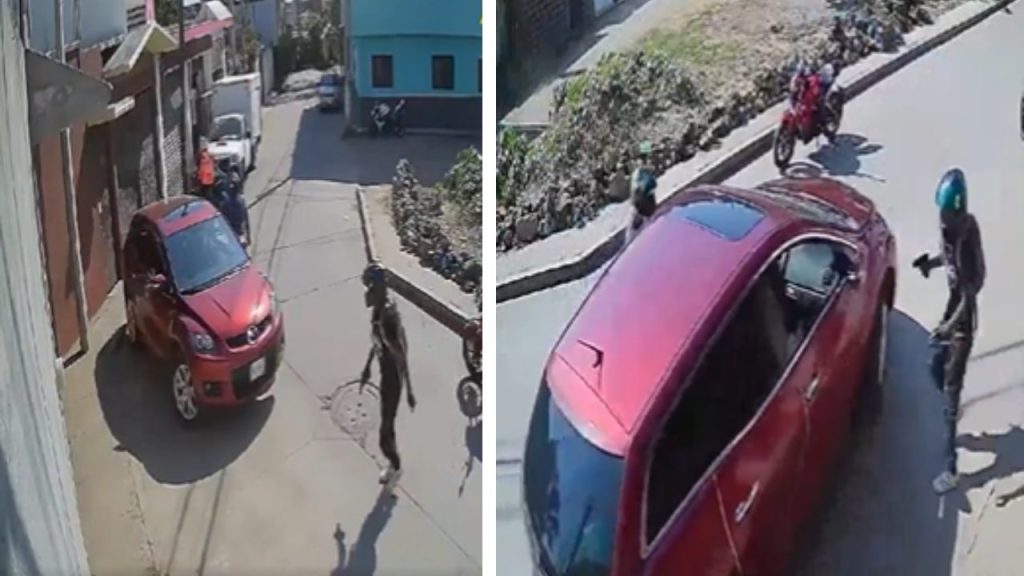 VIDEO: Así captaron a unos moto-ladrones que intentaron asaltar a una familia en Cuernavaca. Noticias en tiempo real
