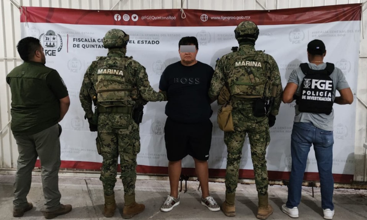 Sicario colombiano detenido en Cancún