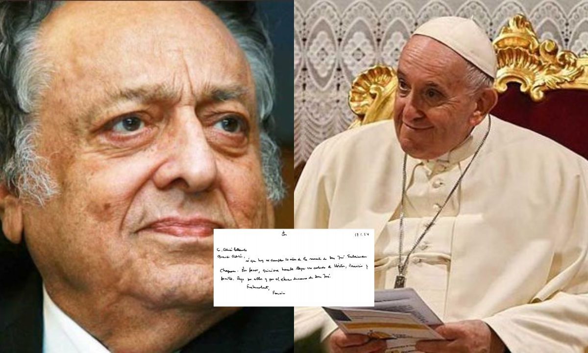 Presume CMB carta del Papa Francisco en honor a José Sulaimán