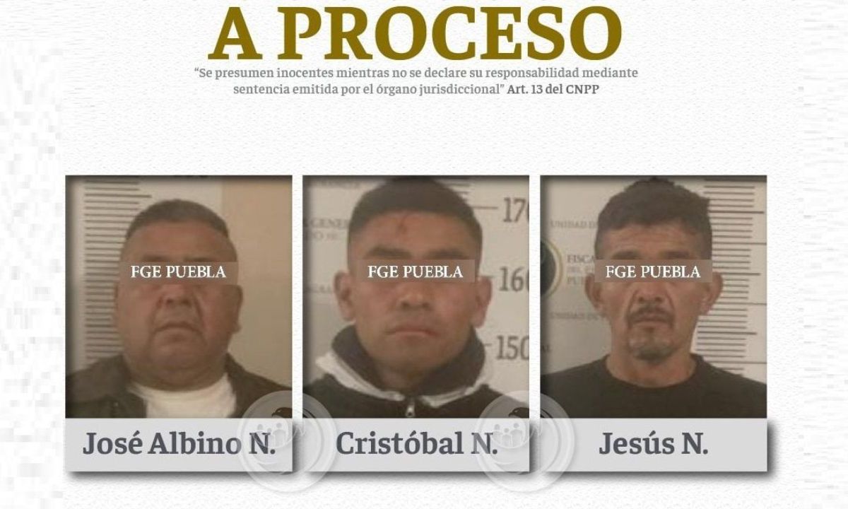 A proceso 3 sujetos que se hacían pasar por policías en falso retén en Puebla
