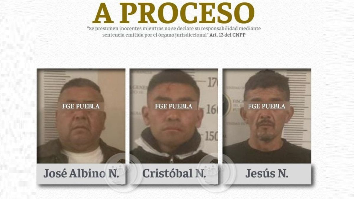 A proceso 3 sujetos que se hacían pasar por policías en falso retén en Puebla