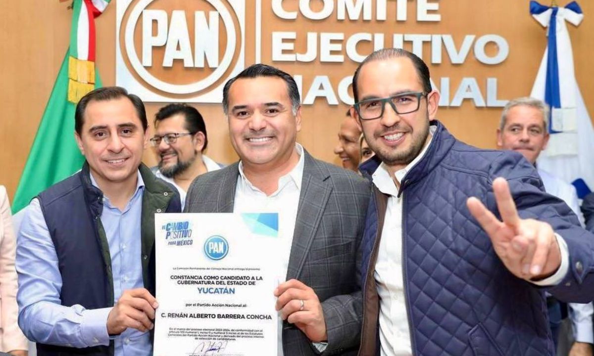 Aprueban PAN la candidatura de Renán Barrera para Yucatán