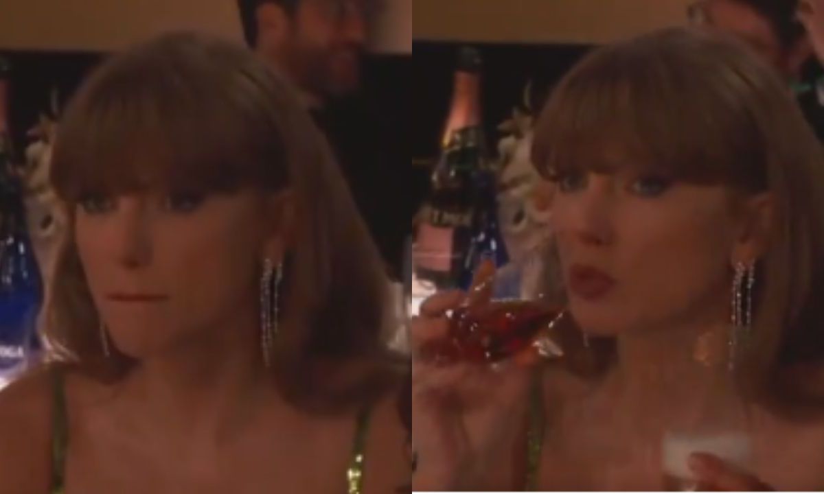 Foto:Captura de pantalla| VIDEO: Esta fue la reacción de Taylor Swift tras broma en los Golden Globes