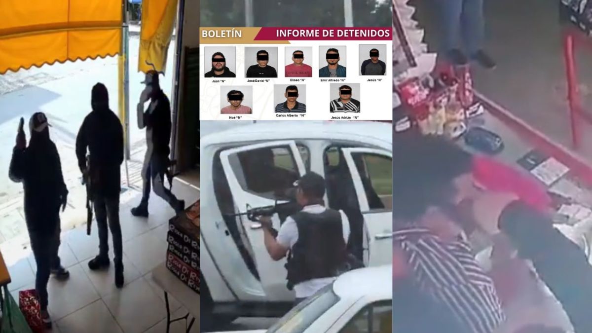 Caen ocho por presuntos asaltos simultáneos en Villahermosa
