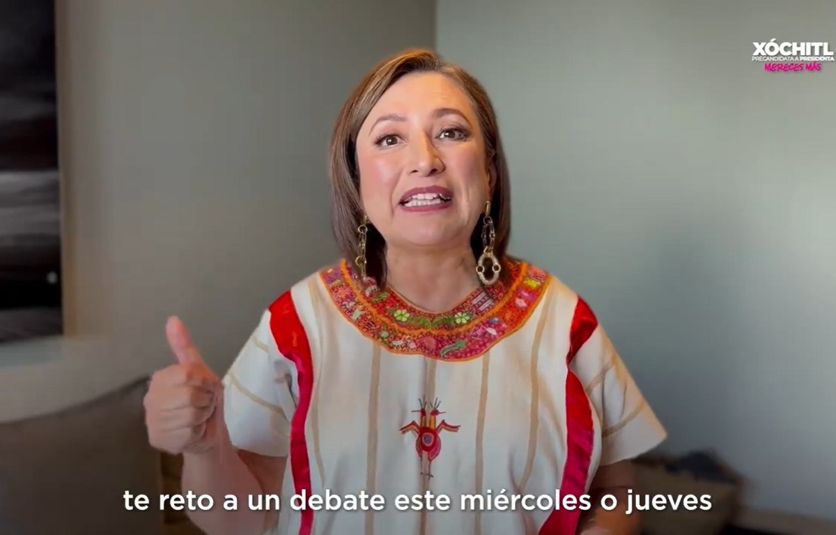 La precandidata de la coalición Fuerza y Corazón por México reta a Claudia Sheinbaum a debatir en los próximos días.