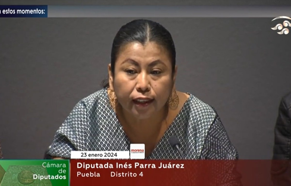 La diputada federal Inés parra en el Foro: Democracia, autonomía y corrupción.