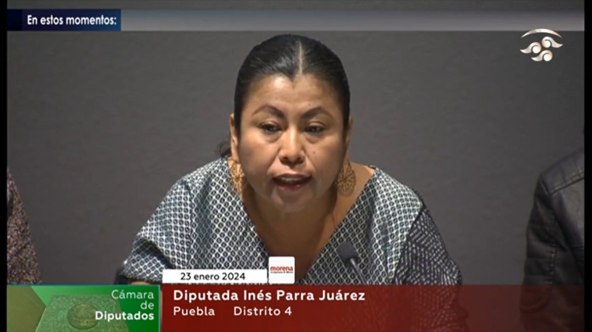 La diputada federal Inés parra en el Foro: Democracia, autonomía y corrupción.