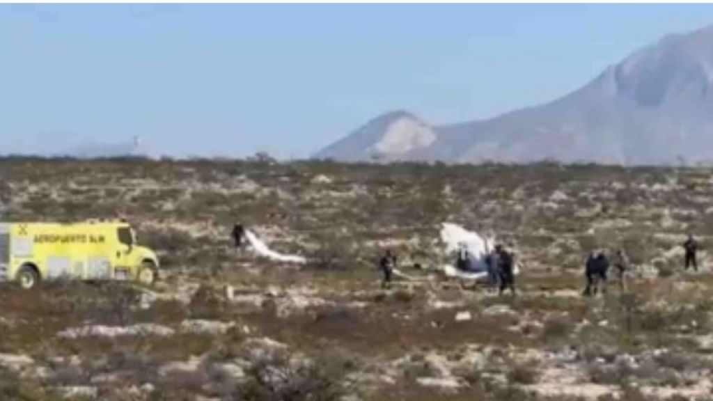 Foto:Captura de pantalla|Mueren 4 personas tras caída de avioneta en Coahuila