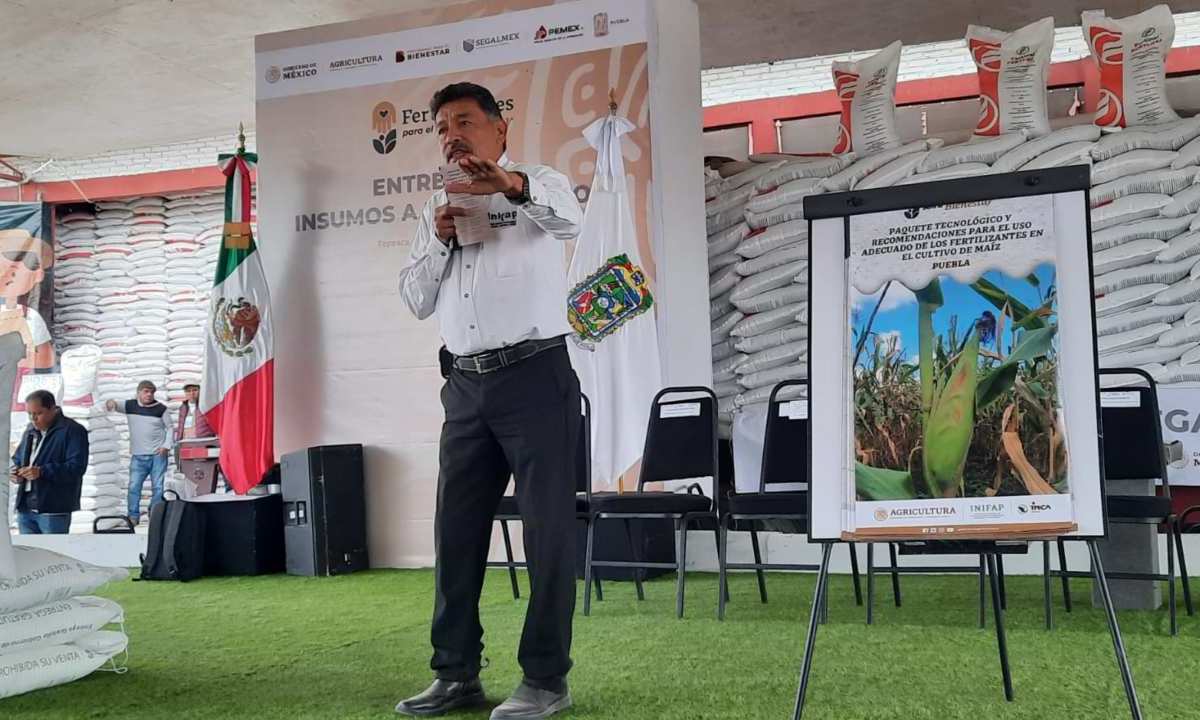 Con entrega a productores, este viernes arrancó en Puebla el programa Fertilizantes para el Bienestar 2024 con cobertura nacional