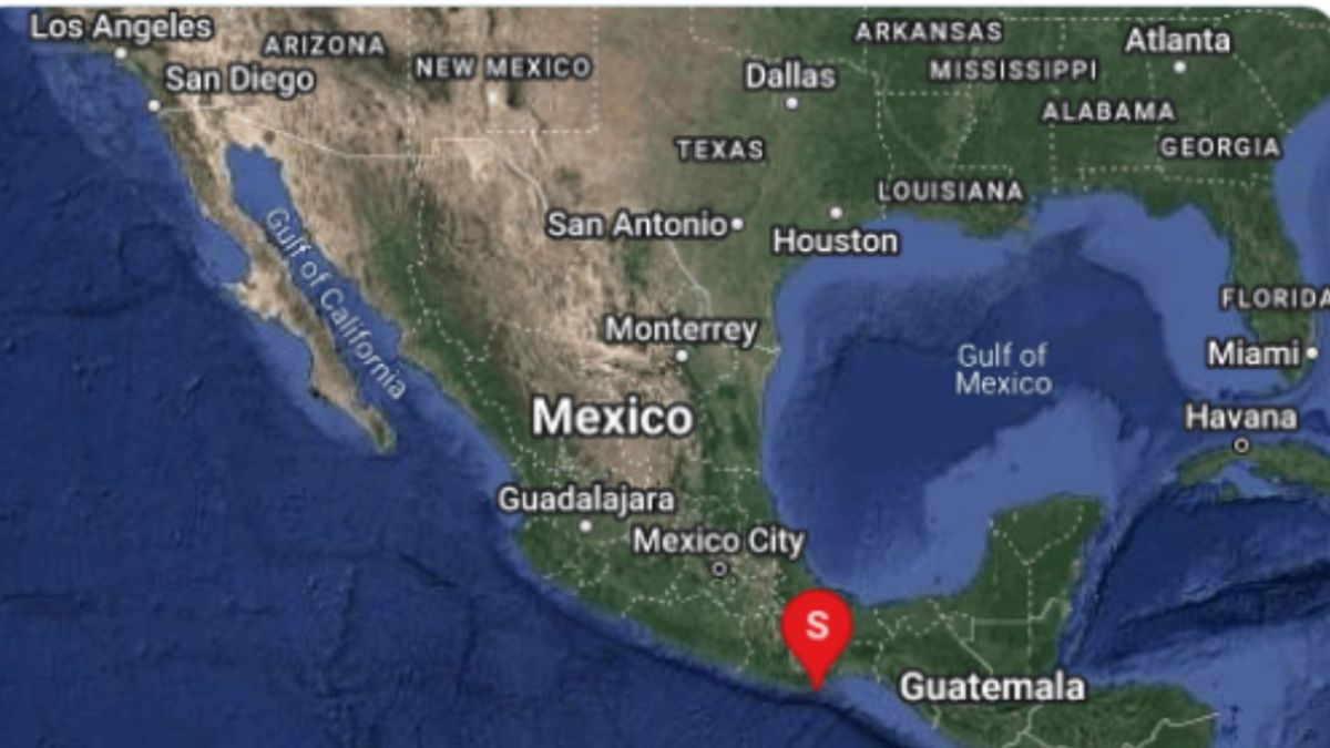 Foto:Sismologico Nacional|Se registra sismo de magnitud 5 en Oaxaca