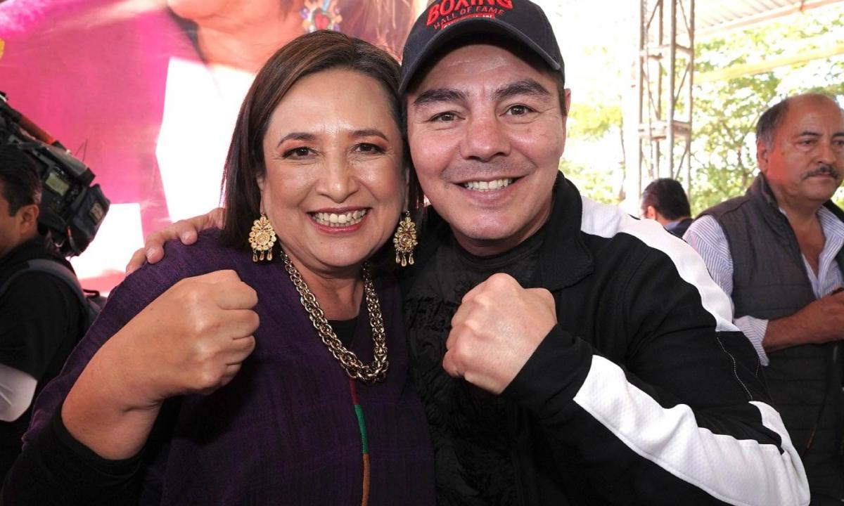 La precandidata presidencial, Xóchitl Gálvez, destapó al boxeador Jorge “El Travieso” Arce para ser diputado federal